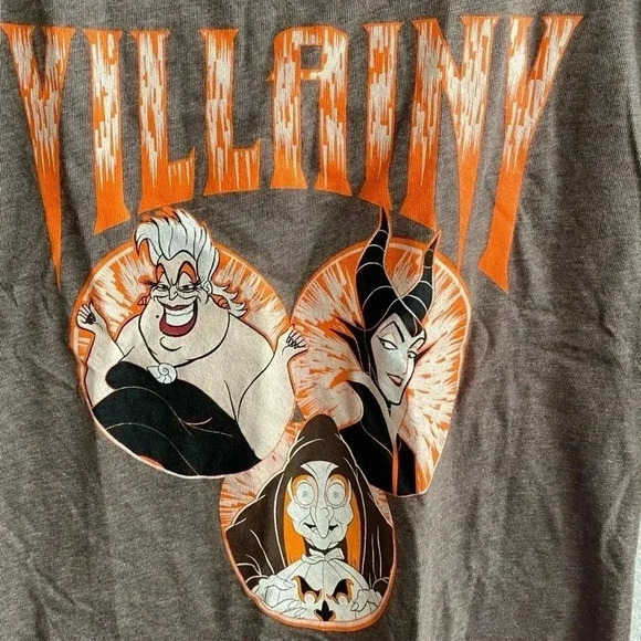 🆕 Disney Villains Macchiato 'Villainy' Circle Racerback Tank S🆕 - Picture 6 of 7